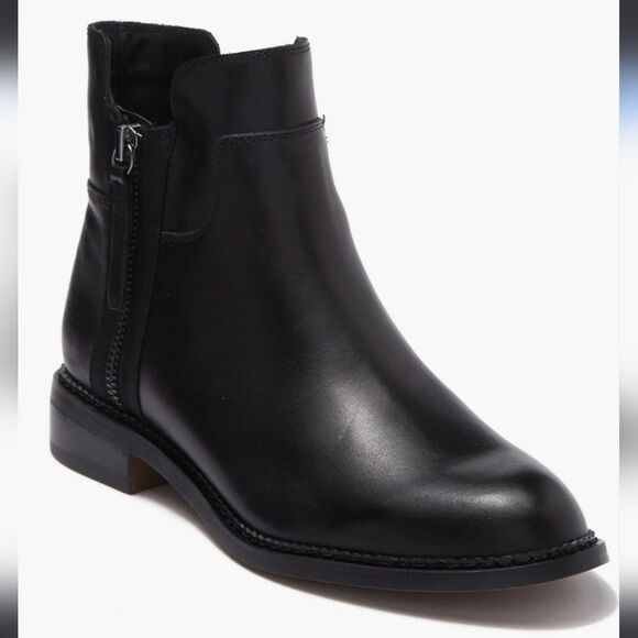 🌸Franco Satro Halford Ankle Boots Size 7M Women's -Black - Picture 1 of 6